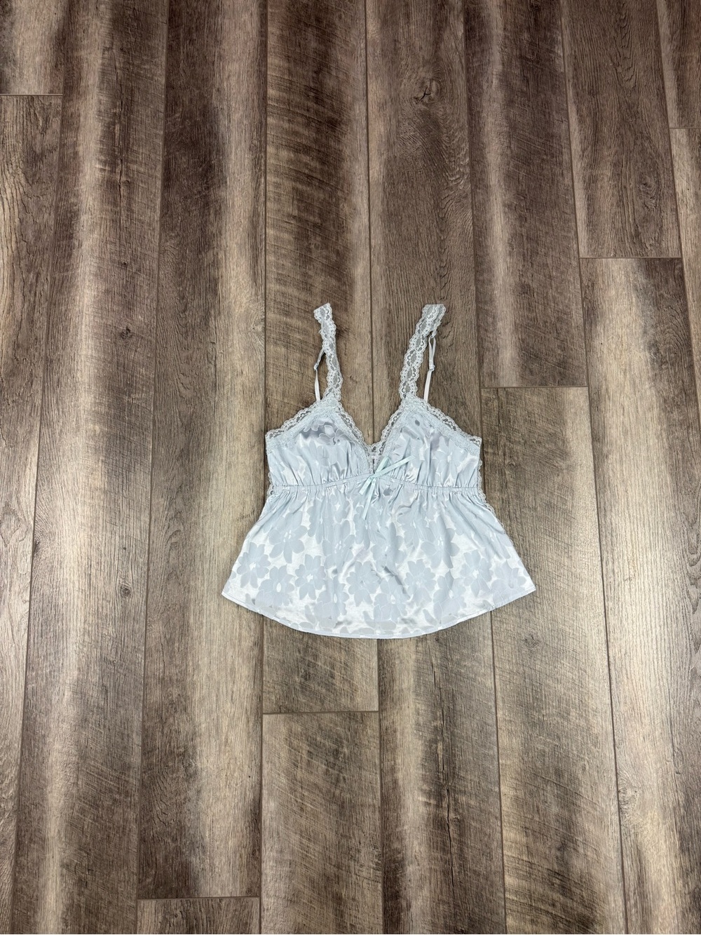 Waverles Jacquard Blue PJ Top